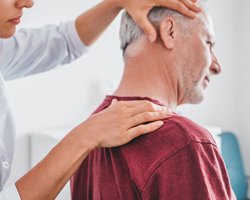 walk-in Patient with neck pain